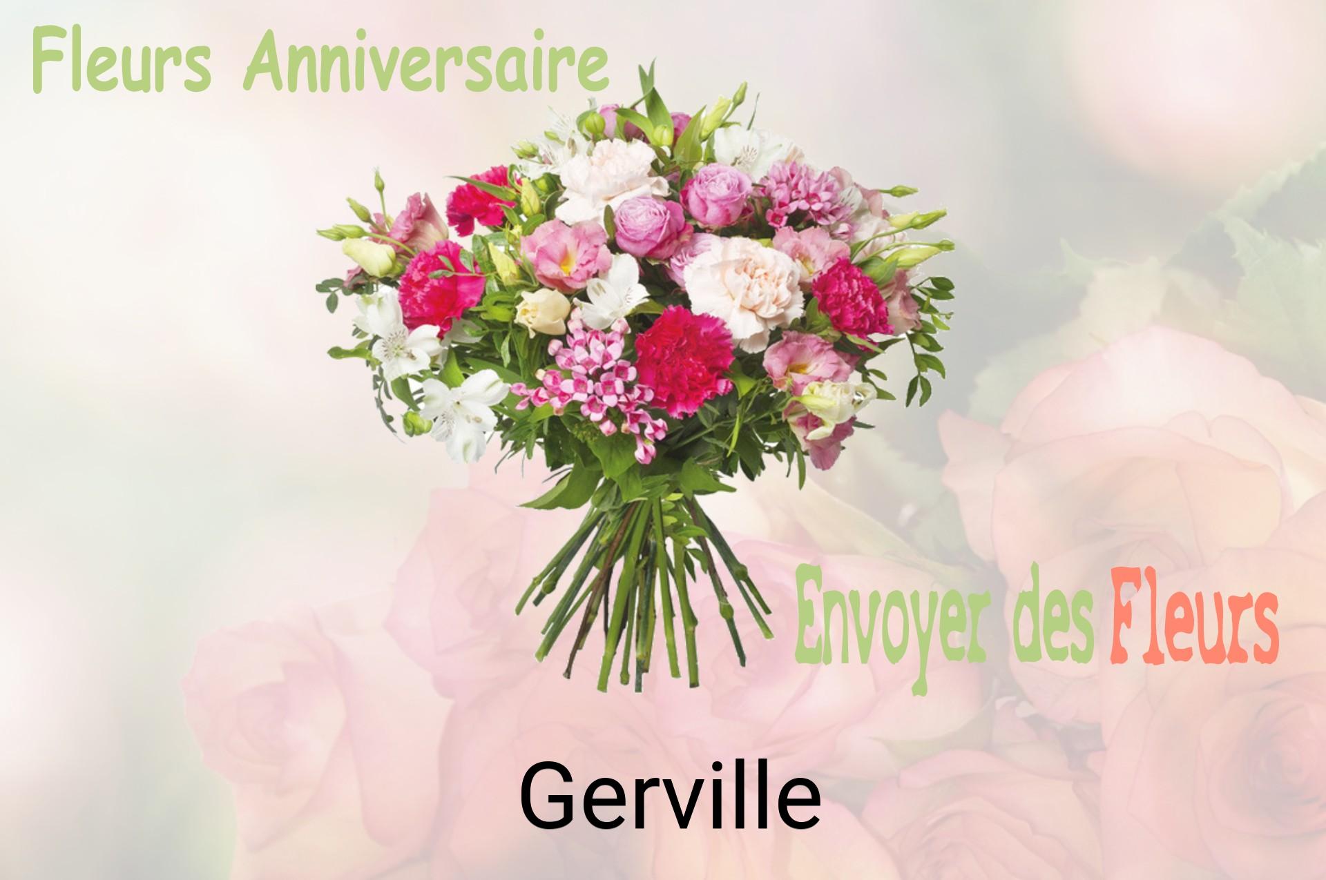 Bouquet de fleurs d’anniversaire livré à Gerville