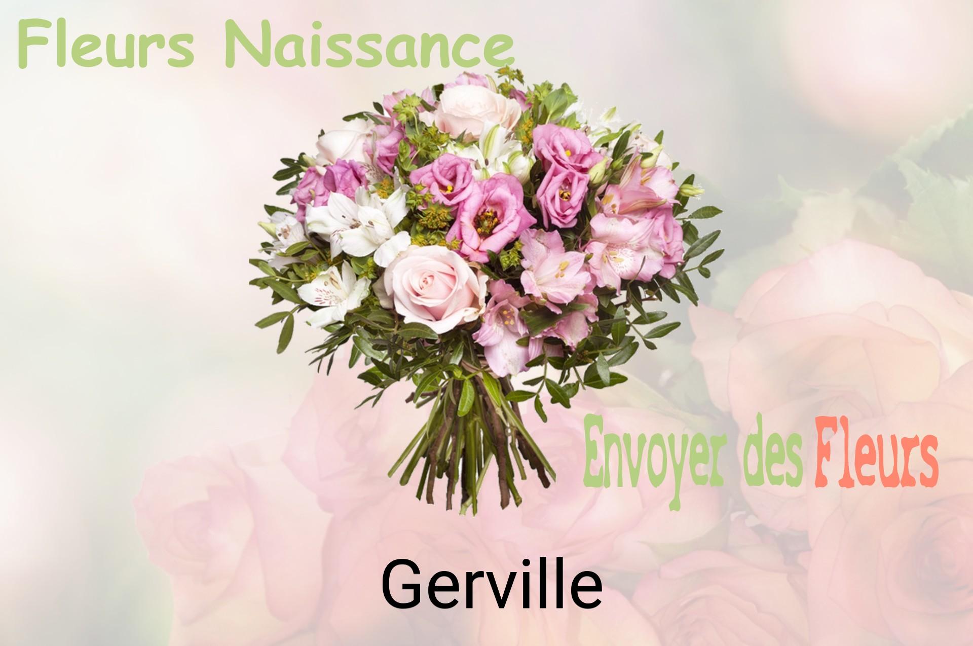 Bouquet de fleurs de naissance livré à Gerville
